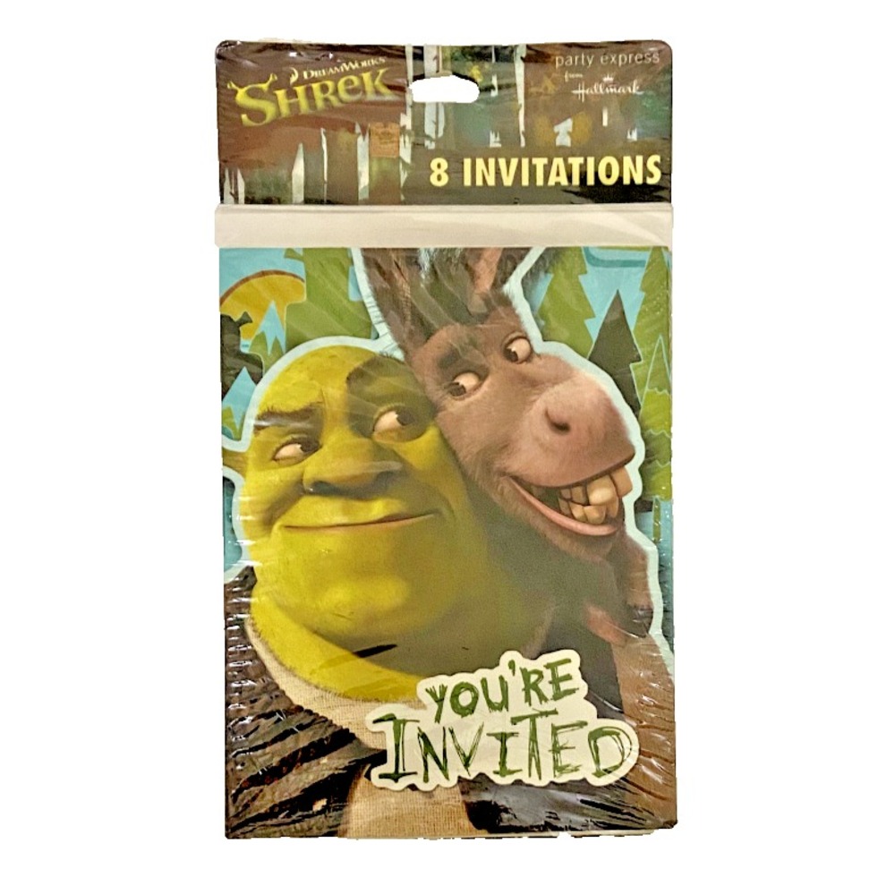 SHREK‎ You're Invited 8 Birthday Party Invitations